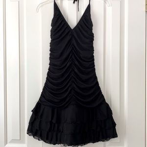 Moda International black halter dress.